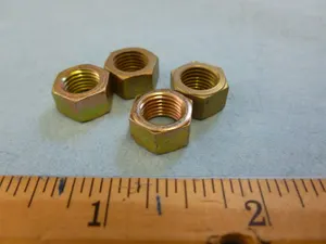 LOT of 4 Continental CYLINDER NUT 3/8-24 x .285 Thick p/n 2457 See pictures